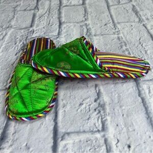 New Children's satin slippers size 11/12 little boys or girls